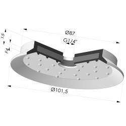 Ventosa Piatta Serie 7SB Ø 101.5MM