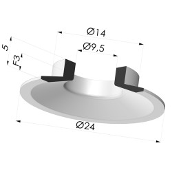Flachsauggreifer Serie 7 Ø 24MM