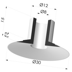 Flachsauggreifer Serie 7 Ø 30MM