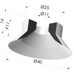 Flachsauggreifer Serie 7 Ø 40MM