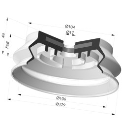 Ventosa 1.5 fuelles Serie 8SB SPF Ø 129MM