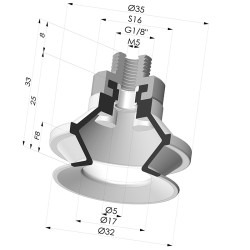 Ventosa 1.5 Fuelles Serie 91 Ø 31,8MM