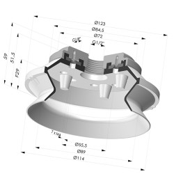 Ventosa 1.5 Fuelles Serie 91 Ø 114MM