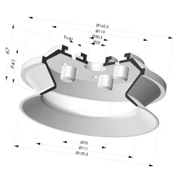 Ventosa 1.5 Fuelles Serie 91 Ø 159,5MM