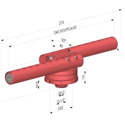 Buse de soufflage Rotative G1/2" Série BSR