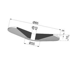 Coupelle Série COUP Ø 85MM