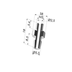 Inserto a resca  Maschio M5