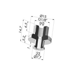 Separable Male Fitting G1/8"