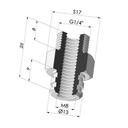 Insert Démontable Mâle G1/4"