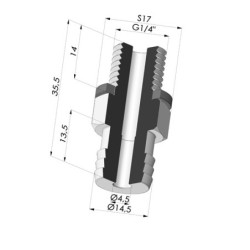 Insert Démontable Mâle G1/4"