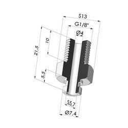 Insert Démontable Mâle 1/8G