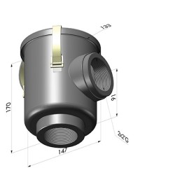 Filtre Vide Cuve Acier Série FVA - F 5µm