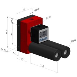 Mehrstufenejektor  Serie  VME-1 24 - 80% Vakuum