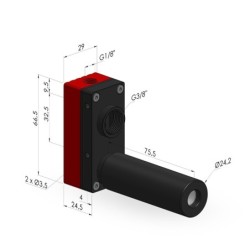 Mehrstufenejektor  Serie  VME-1 3 - 80% Vakuum