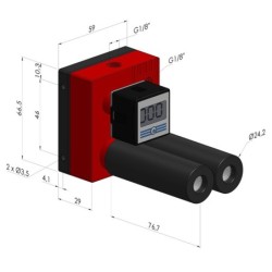 Mehrstufenejektor Serie  VME-1 36 - 80% Vakuum