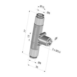 Einstufenejektor Serie  VMT - 91% Vakuum