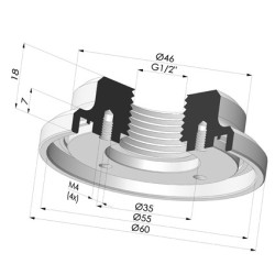 Fixed Fitting G1/2" female