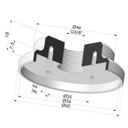 Fixed Fitting G3/8" female