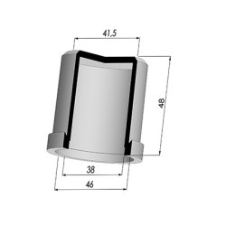 Membrane - Øext 46MM - Øint 38MM - H 48MM