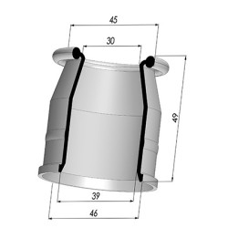 Membrane - Øext 46MM - Øint 39MM - H 49MM