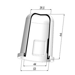 Packtulpe - ØAuß 53MM - ØIn. 44MM - H 66MM