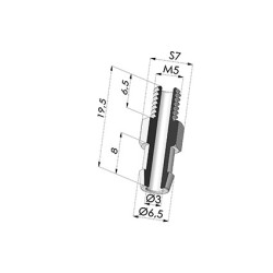 Insert Démontable Mâle M5