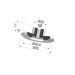 Écrou pour Ventouse 2 61