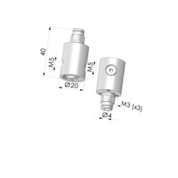 Ventouse à effet Bernoulli - Ø 20 mm