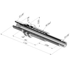 Spring plunger Series ER M18 - Z 30MM - Anti-rotation