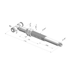 Spring plunger Series ER M18 - Z 50MM - Anti-rotation - T vacuum fitting