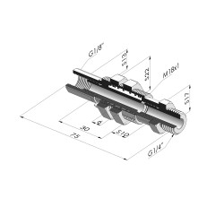 Spring plunger Series ER M14 - Z 10MM - Anti-rotation