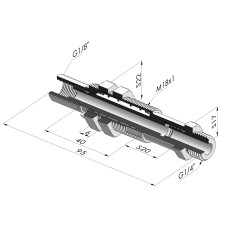 Spring plunger Series ER M14 - Z 20MM - Anti-rotation