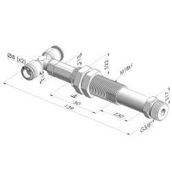Spring plunger Series ER M38 - Z 30MM - Anti-rotation - T vacuum fitting