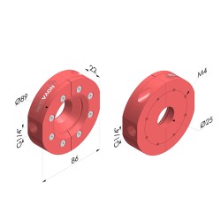 Runder Luftvorhang Serie RAC -2- In.-Ø 25 mm