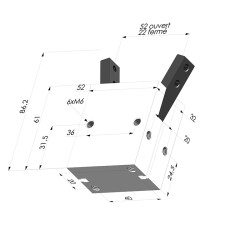 Pince Serrage Angulaire Série DS - Double effet