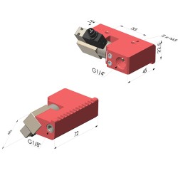 Buse de Soufflage à Jet Plat Série BJP 90 EV - 1/4G