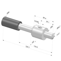 Einstufenejektor  Serie  VCR - 85% Vakuum