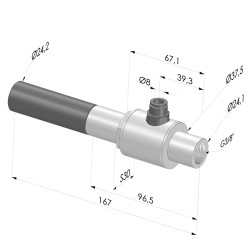 Einstufenejektor  Serie  VCR - 85% Vakuum