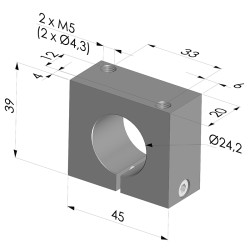 Bride de fixation pour venturis Serie  VCR