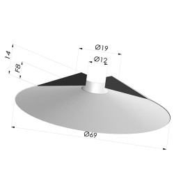 Flachsauggreifer Serie 7 Ø 69MM