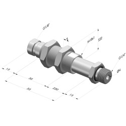 Ens. Ressort Série ER M14 C20- Z 20MM