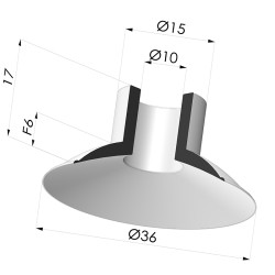 Flachsauggreifer Serie 5 Ø 36MM