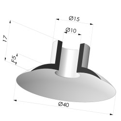 Flachsauggreifer Serie 5 Ø 40MM