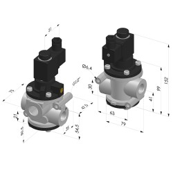 Vanne à Air Comprimé Série AF - 1/2G