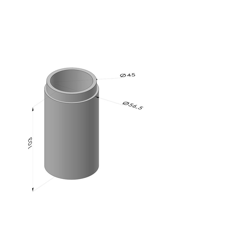 Novacom : Cartouche pour filtre FV PI 1 - Øext 56.5 mm