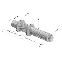 Ens. Ressort - Course 45MM - Simple - Raccord G1/2"