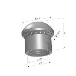 Buse de Soufflage Arrière Série BSA - Femelle G3/8"