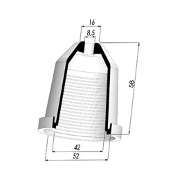 Membrane - Øext 52MM - Øint 42MM - H 58MM