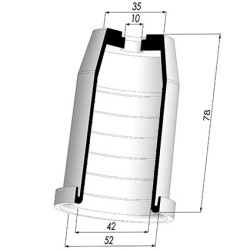 Membrane - Øext 52MM - Øint 42MM - H 78MM