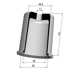Membrane - Øext 54MM - Øint 45MM - H 63MM